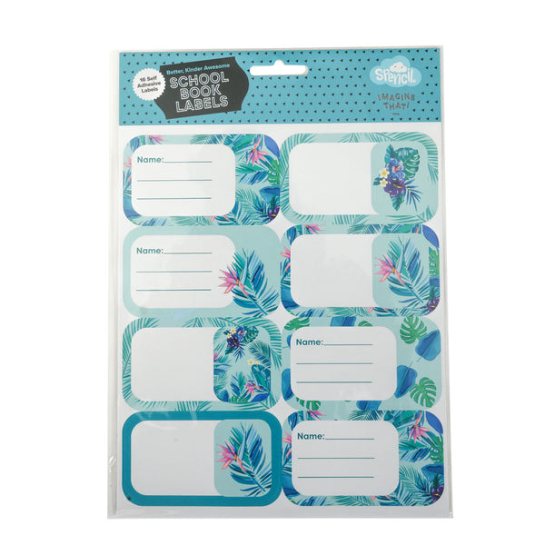 Spencil Beach Blooms Name & Subject Labels Sheet 16