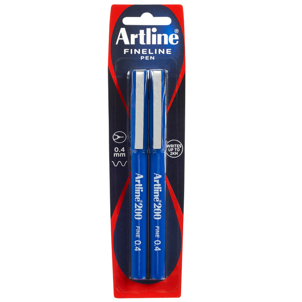 Artline 200 Art Fineliner Blue - Set Of 2