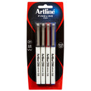 Artline 210 Art Fineliner Pen 0.6mm Assorted Pack Of 4