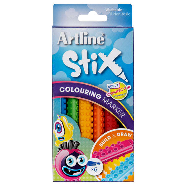 artline stix colouring marker#Pack Size_PACK OF 6