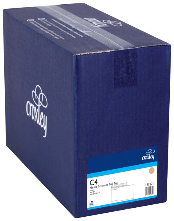 croxley envelope c4 manilla seal easi wallet box of 250
