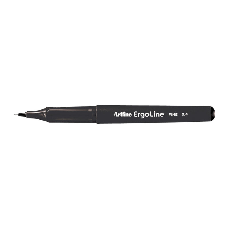Artline 3400 Ergoline Art Fineliner Pen 0.4mm Black