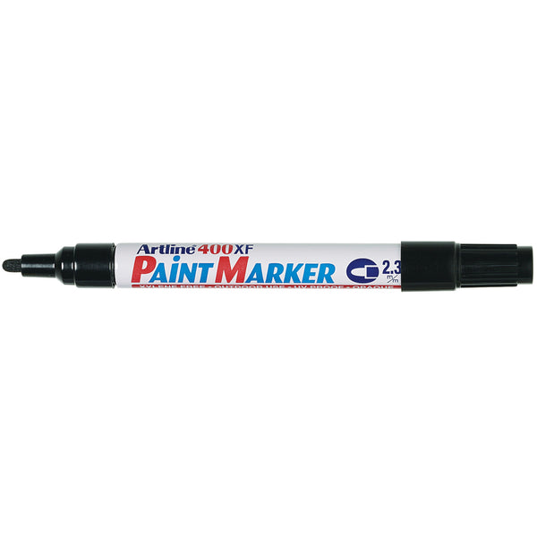 Artline 400 Permanent Paint Marker 2.3mm Bullet Box Of 12#Colour_BLACK