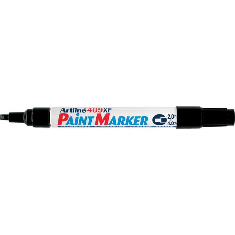 Artline 409 Permanent Paint Marker 4.0mm Chisel Box Of 12