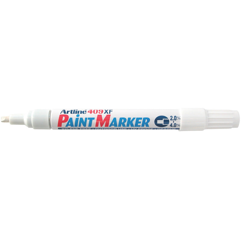 Artline 409 Permanent Paint Marker 4.0mm Chisel Box Of 12
