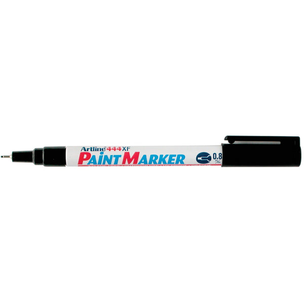 Artline 444 Permanent Paint Marker 0.8mm Box Of 12#Colour_BLACK