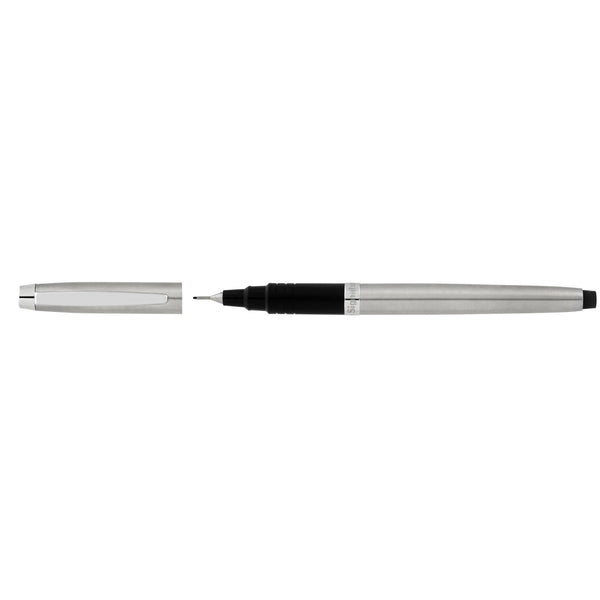 artline signature silver fine pen black - pack of 6