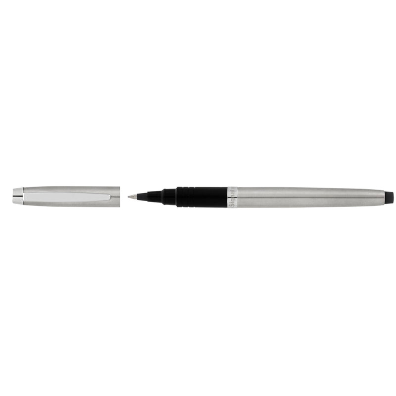 artline signature silver roller ball pen black - pack of 6