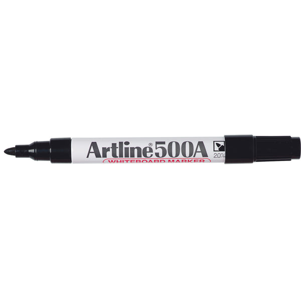 artline 500a whiteboard marker 2mm bullet nib box of 12#Colour_BLACK