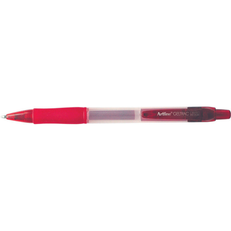 artline 5570 geltrac gel pen retractable medium box of 12