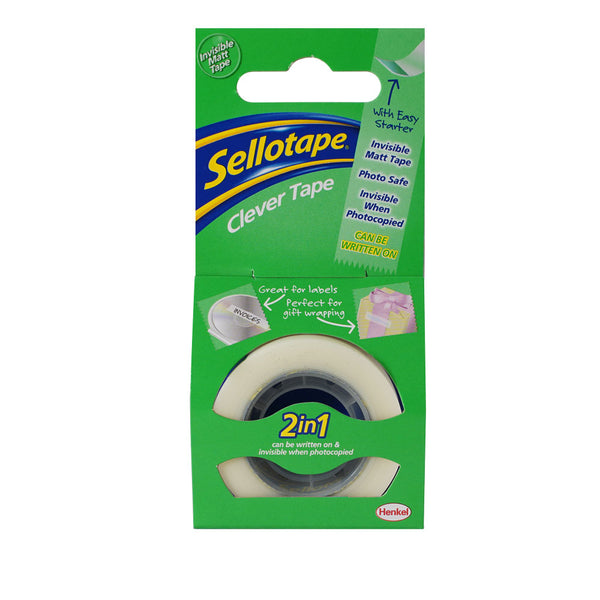 Sellotape Clever Tape 18MMx25M Boxed