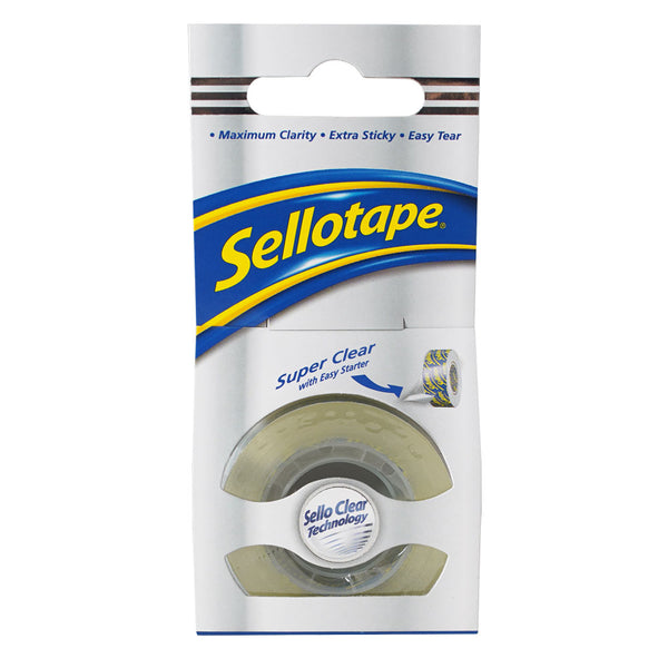Sellotape Super Clear Boxed#Dimensions_18MMX15M