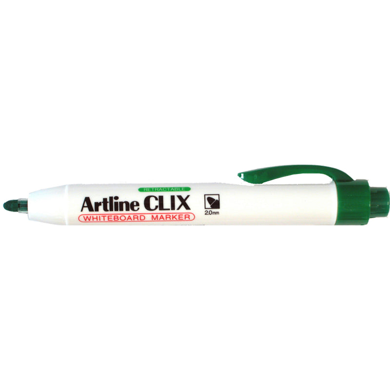 artline 573 clix whiteboard retractable 2mm bullet nib box of 12