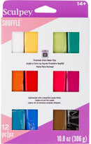 Sculpey Polyform Souffle Multipack Of 12