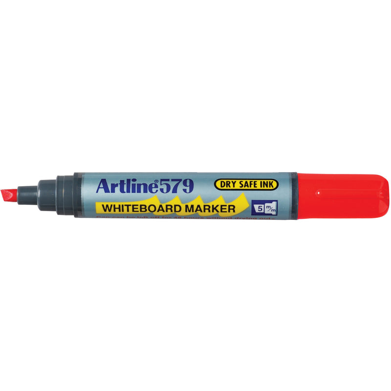 artline 579 whiteboard marker 5mm chisel nib box of 12