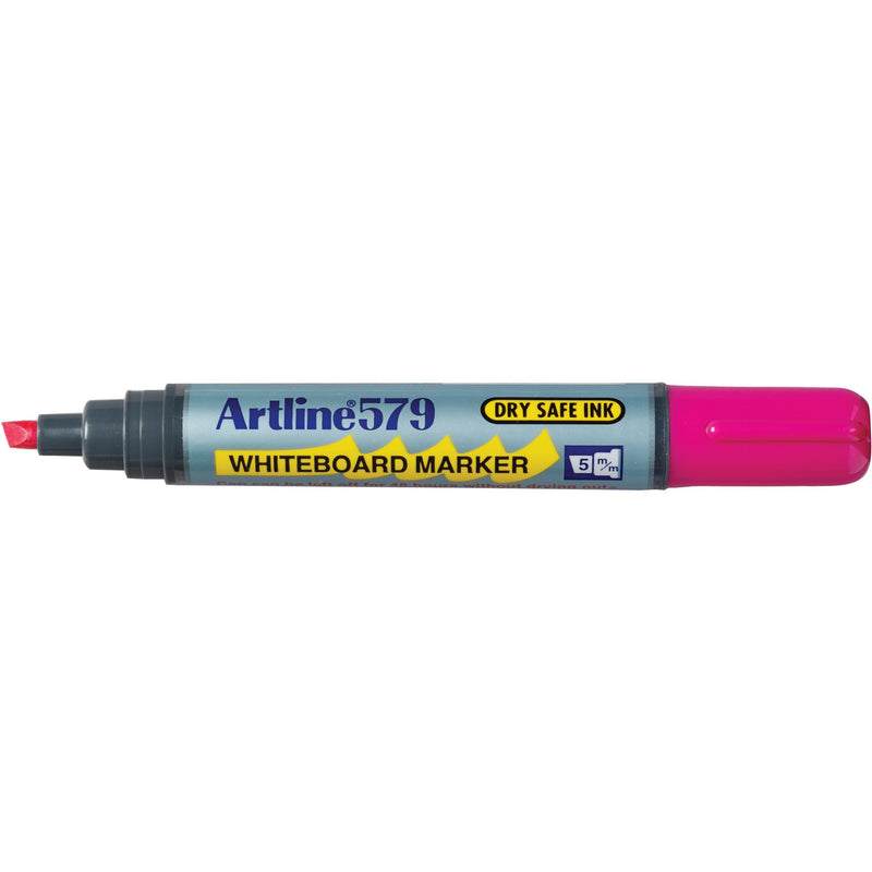 artline 579 whiteboard marker 5mm chisel nib box of 12