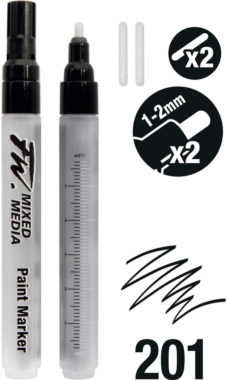 Daler Rowney Fw Mixed Media Marker Set Medium Round