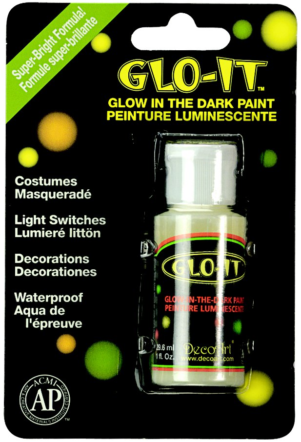 Decoart Craft Paint 1oz Glo It (Carded)