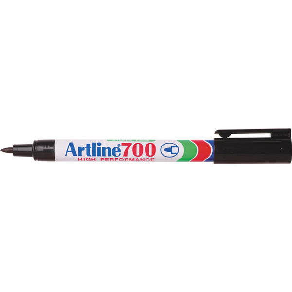 artline 700 permanent marker 0.7mm bullet nib box of 12#Colour_BLACK