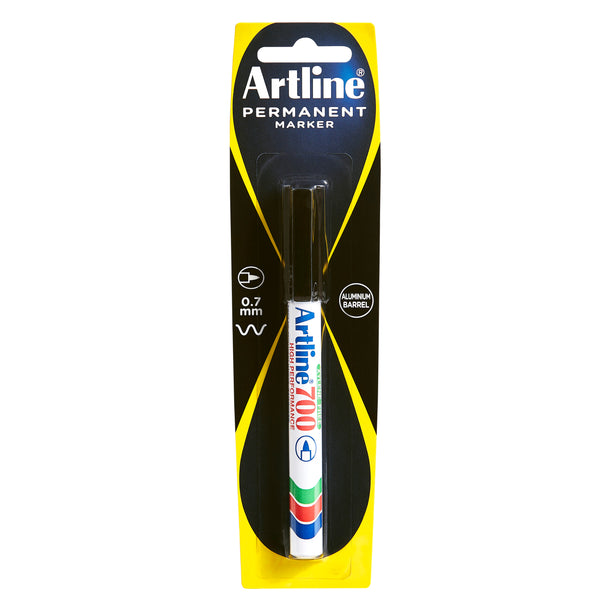 artline 700 permanent marker 0.7mm bullet nib black