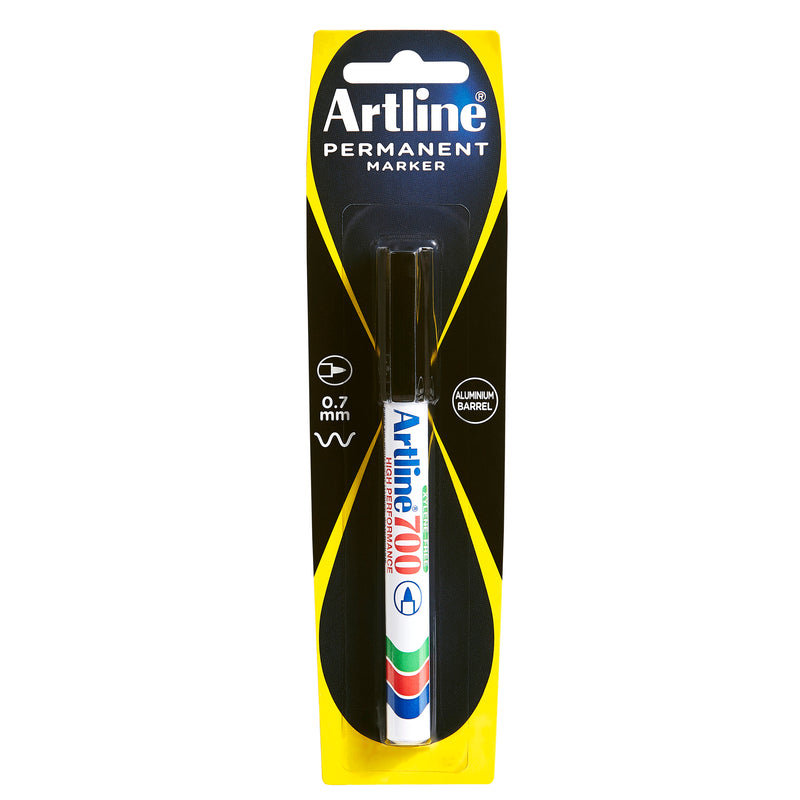 artline 700 permanent marker 0.7mm bullet nib black