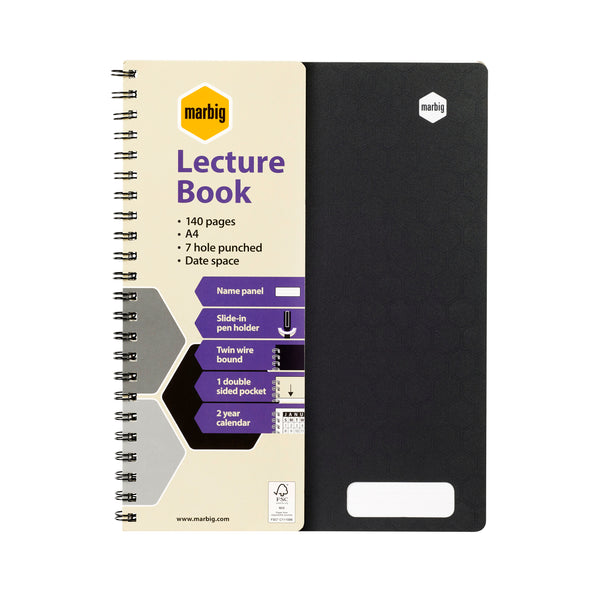 marbig lecture book pp 140 page - pack of 10