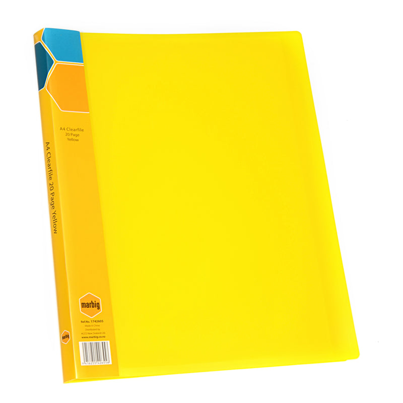 marbig® display book a4 20 page