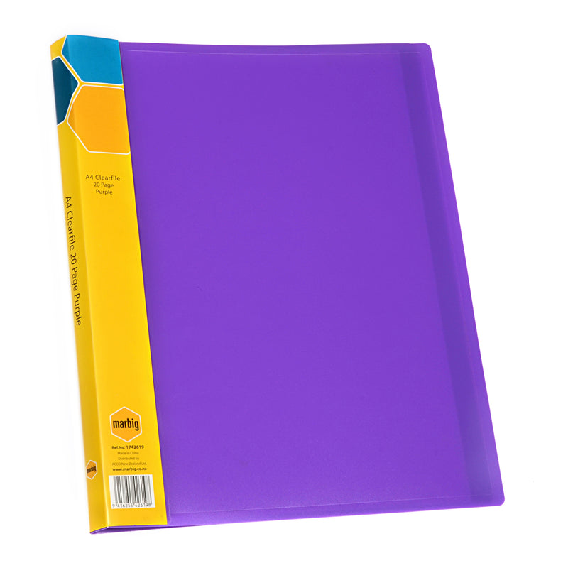 marbig® display book a4 20 page