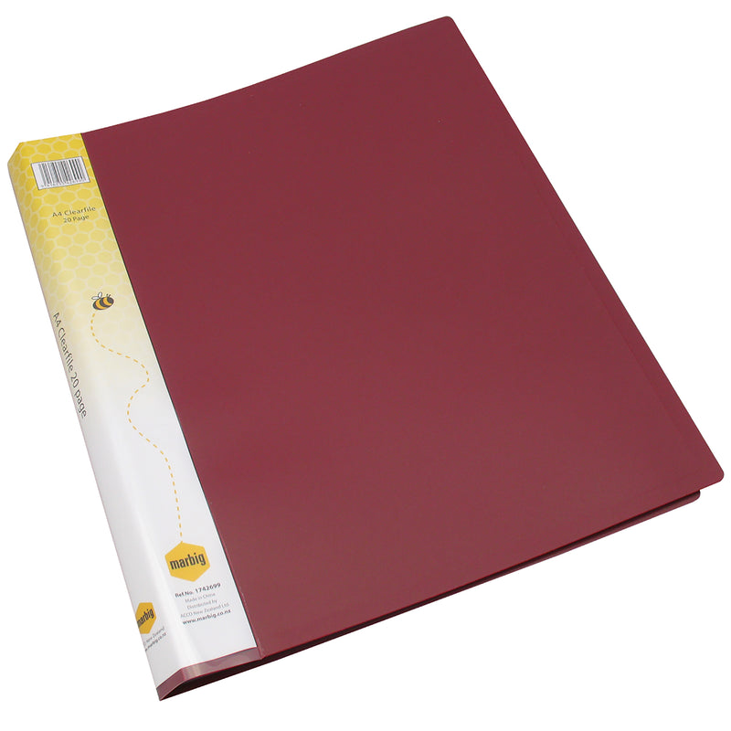 marbig® display book a4 20 page