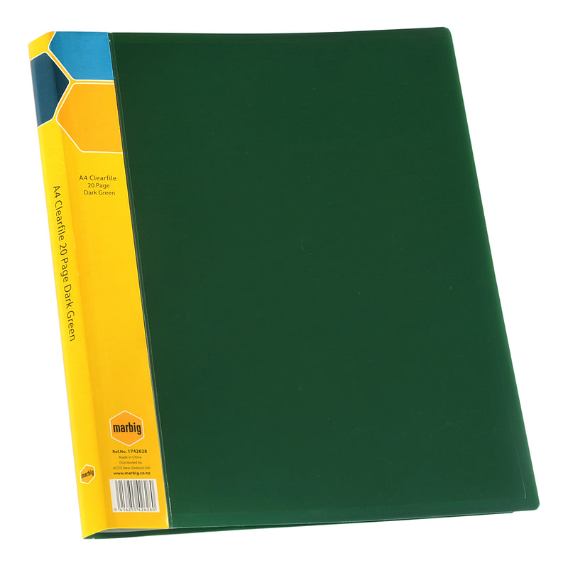 marbig® display book a4 20 page