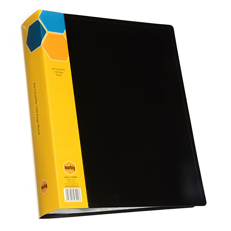 marbig® display book a4 black