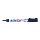 artline 750 laundry marker 0.7mm bullet nib black box of 12