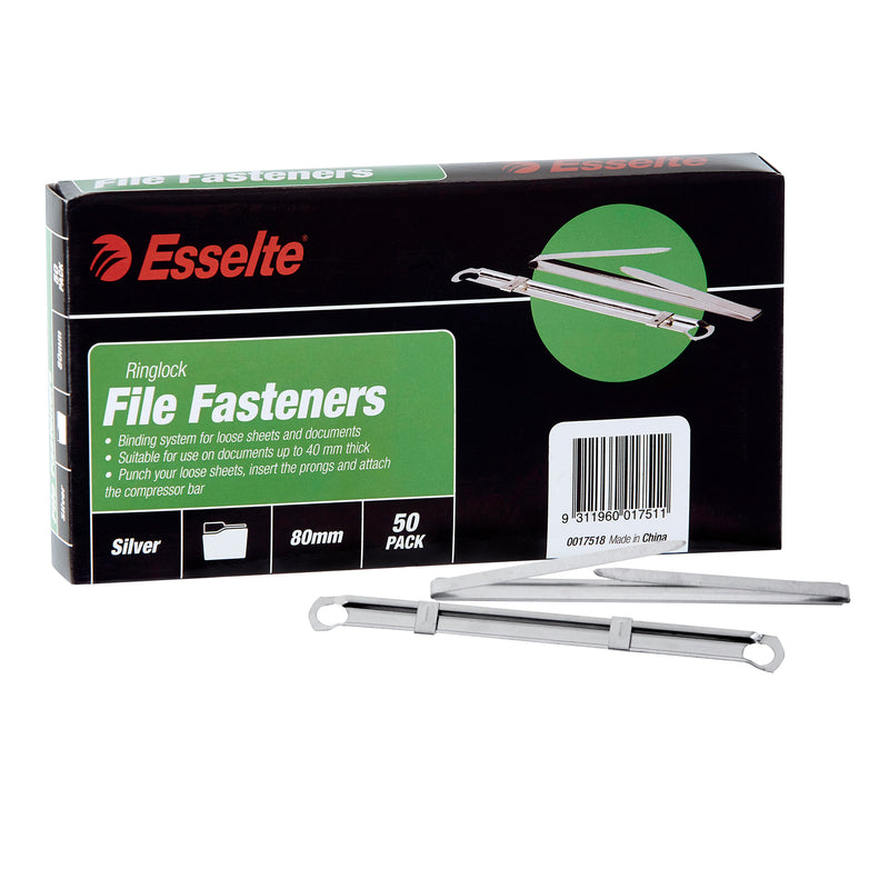 esselte ringlock file fasteners box of 50