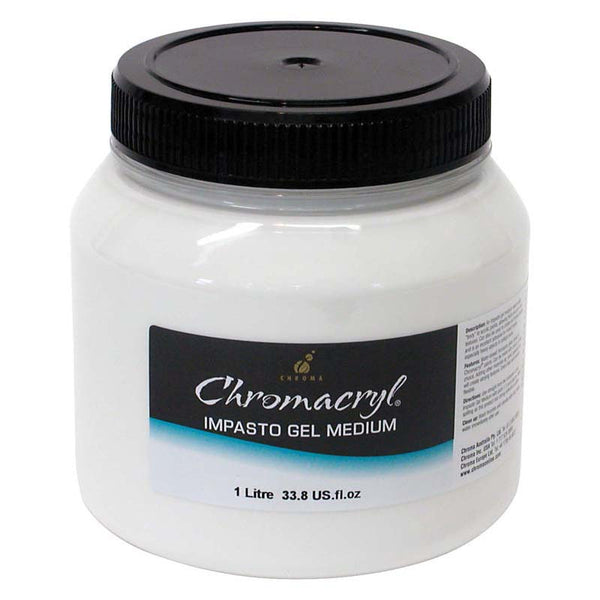 chromacryl medium 1 litre impasto gel