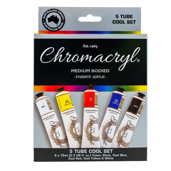Chromacryl Acrylic Paint Set#Pack Size_PACK OF 5