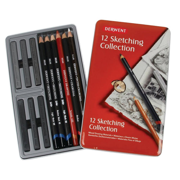 Derwent Sketching Collection - Tin#Pack Size_PACK OF 12