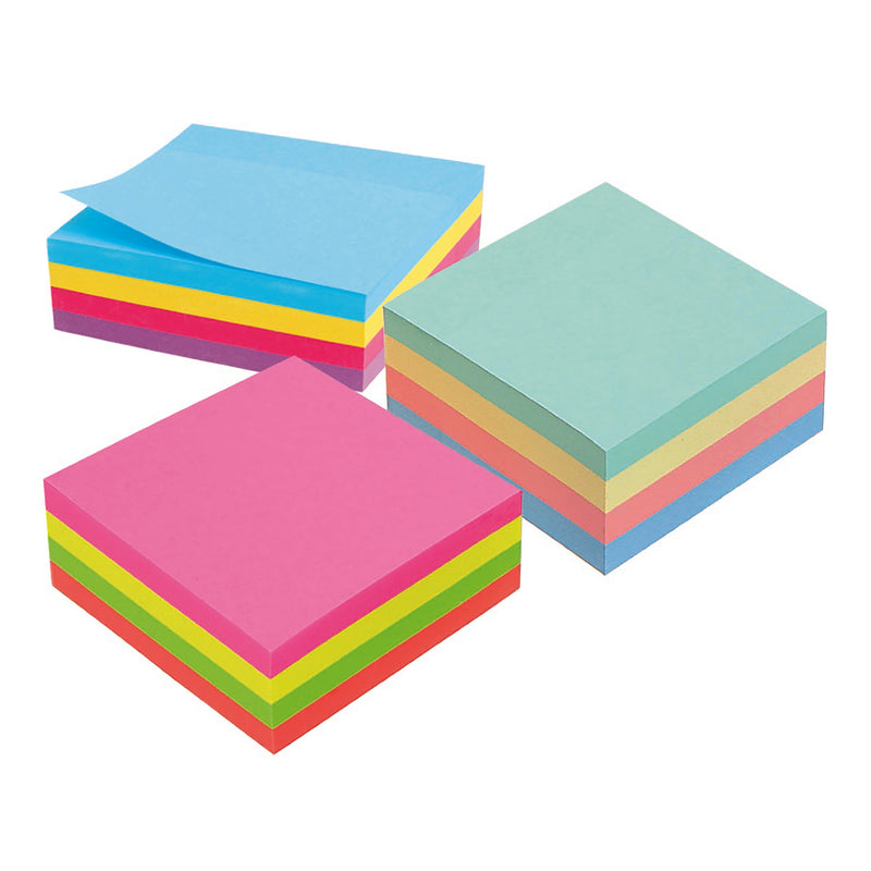 marbig® notes cube 75x75mm 320 sheet assorted