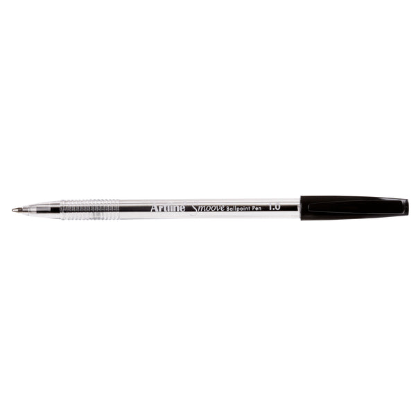 artline smoove ballpoint pen medium box of 12#Colour_BLACK