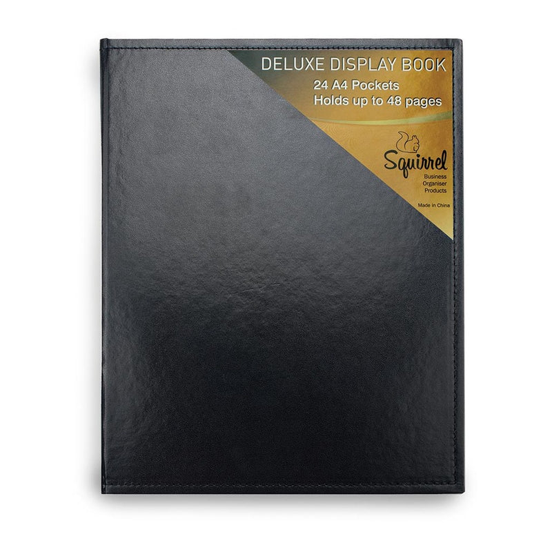 Squirrel Deluxe Display Book A4 Leatherette Pocket