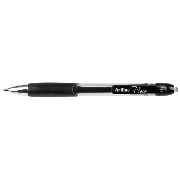 artline flow retractable pen box of 12#Colour_BLACK