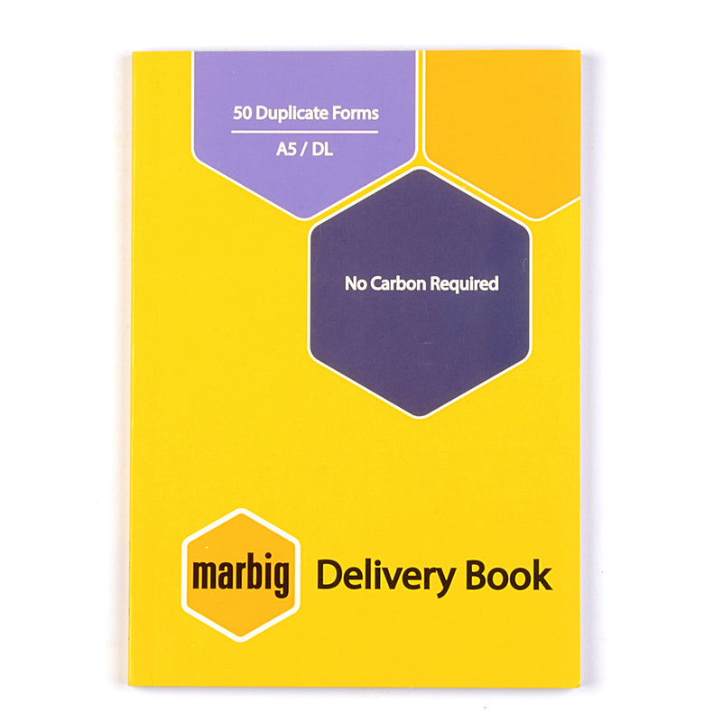 marbig delivery book a5 50l duplicate - pack of 5