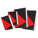 marbig notebook with index 200 page - pack of 5