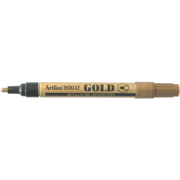 artline 900 metallic permanent marker 2.3mm bullet nib box of 12#Colour_GOLD