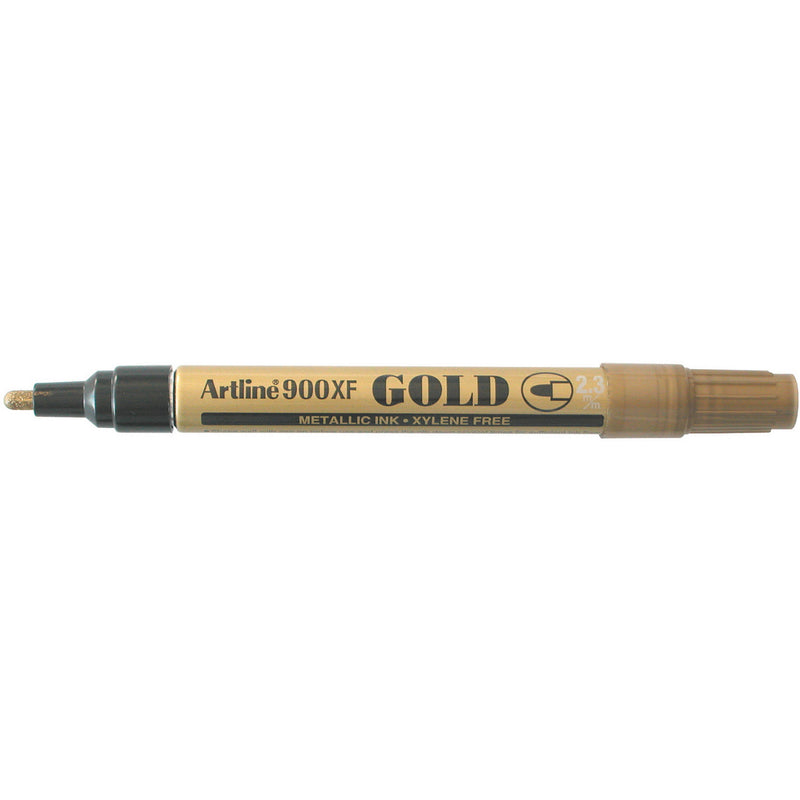 artline 900 metallic permanent marker 2.3mm bullet nib box of 12