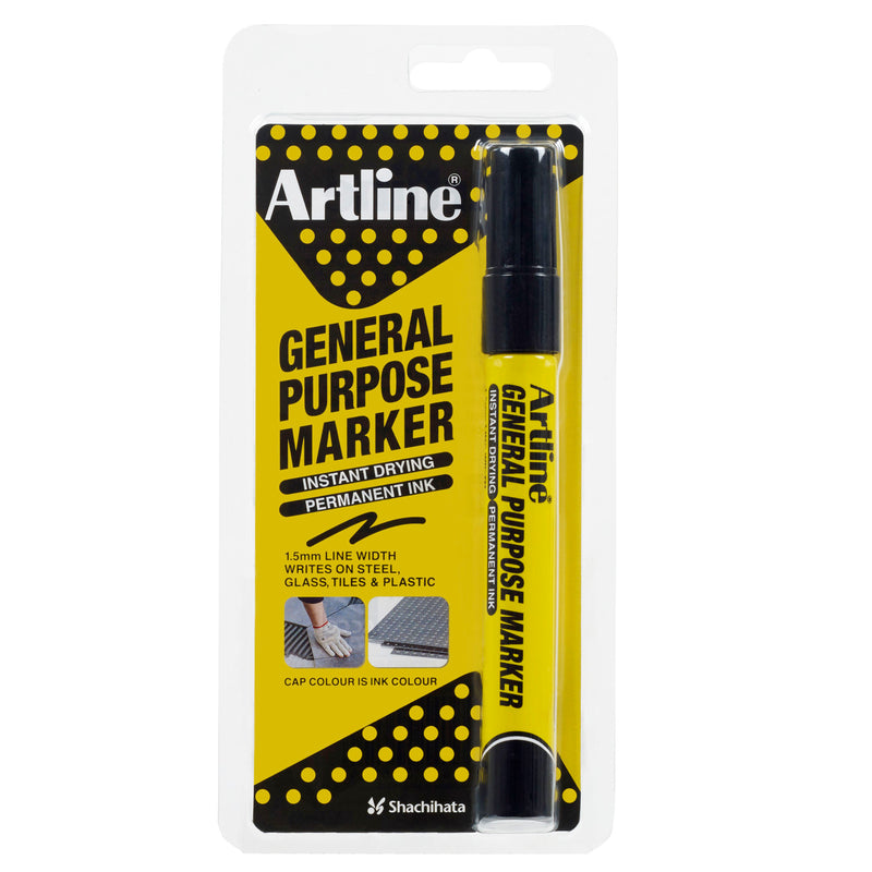 artline general purpose permanent marker black