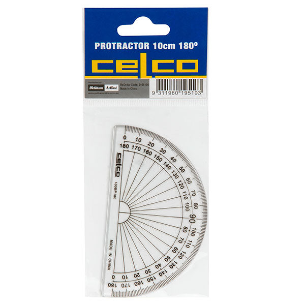 celco protractor 10cm clear