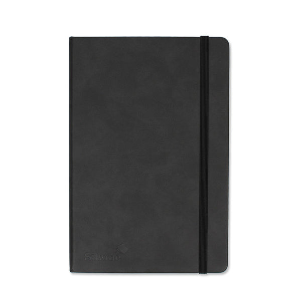 Silvine Executive Notebook 160 Pages Lined Black#Size_A5