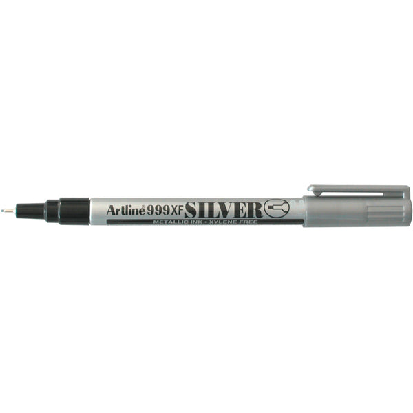 artline 999 metallic permanent marker 0.8mm plastic nib box of 12#Colour_SILVER