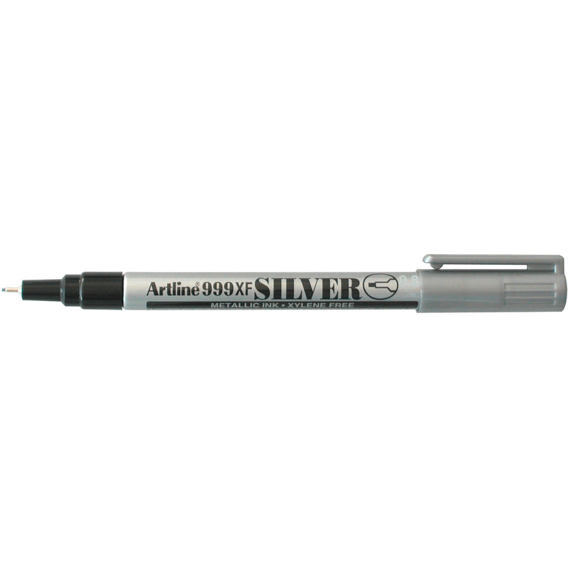 artline 999 metallic permanent marker 0.8mm plastic nib box of 12