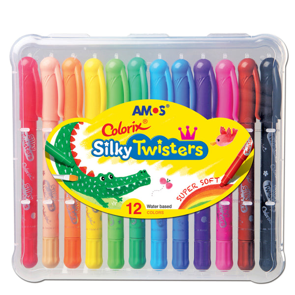 Amos Colorix Silky Twisters Classic Colours - Pack Of 12